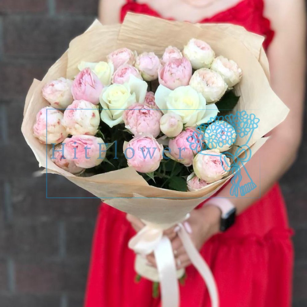 Букет цветов из: Розы